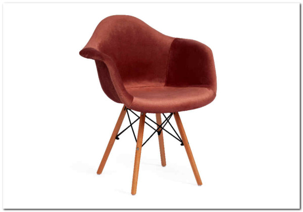 Кресло Secret De Maison CINDY SOFT (EAMES) (mod. 101) коралловый (HLR 44)/натуральный заказать в интернет магазине по цене 7 720 руб. в Самаре