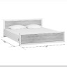 Купить Кровать Koen LOZ180x200 ясень снежный BRW с доставкой по России по цене производителя можно в магазине Другая Мебель в Самаре