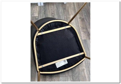 Стул ABRIOLA Black Ti-25, PU / бронзовый, DISAUR