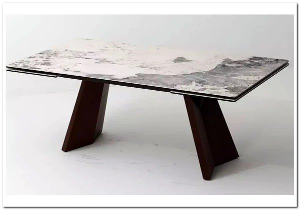 Стол BRIAN 200 MATTE PANDORA керамика на стекле/ Орех, ®DISAUR заказать в интернет магазине по цене 133 100 руб. в Самаре