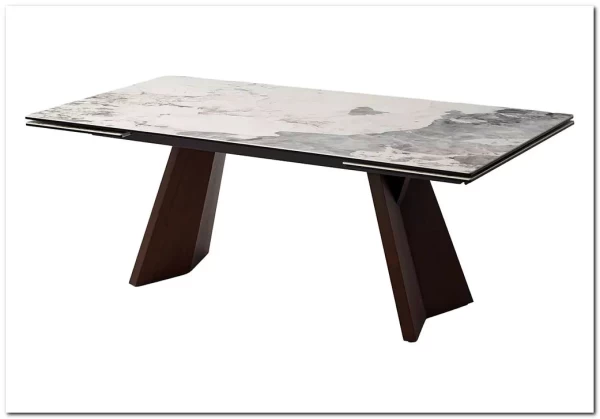 Стол BRIAN 200 MATTE PANDORA керамика на стекле/ Орех, ®DISAUR заказать в интернет магазине по цене 133 100 руб. в Самаре