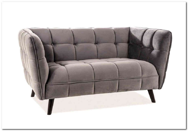 Диван CASTELLO 2 Velvet Bluvel 14  Signal (серый) заказать в интернет магазине по цене 84 495 руб. в Самаре