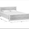 Купить Кровать Koen LOZ140x200 ясень снежный BRW с доставкой по России по цене производителя можно в магазине Другая Мебель в Самаре