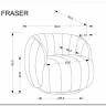 Кресло Halmar FRASER (кремовый) заказать в интернет магазине по цене 36 716 руб. в Самаре
