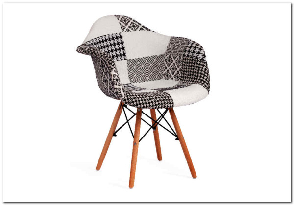 Кресло Secret De Maison CINDY SOFT (EAMES) (mod. 101) black/white (черный/белый) заказать в интернет магазине по цене 7 720 руб. в Самаре