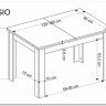 Стол обеденный Halmar BAGIO 120 раскладной (дуб артизан/черный) заказать в интернет магазине по цене 28 173 руб. в Самаре