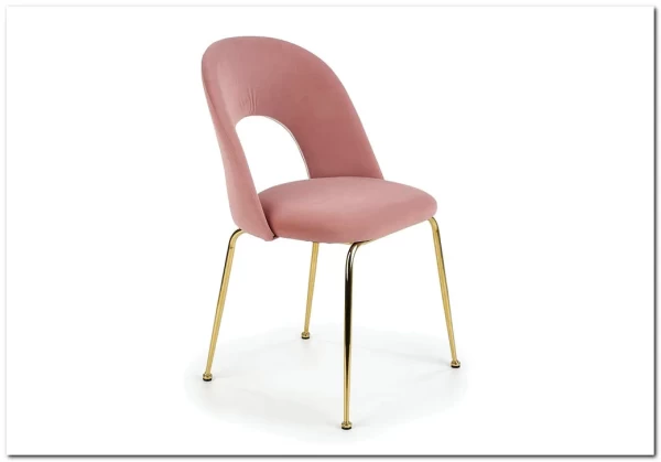 Стул кухонный Halmar K385 (светло-розовый/золотой) заказать в интернет магазине по цене 11 746 руб. в Самаре