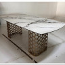 Стол CHIAVARI 220 KL-188 Контрастный мрамор матовый, итальянская керамика / Шампань, DISAUR заказать в интернет магазине по цене 96 480 руб. в Самаре