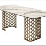 Стол CHIAVARI 220 KL-188 Контрастный мрамор матовый, итальянская керамика / Шампань, DISAUR заказать в интернет магазине по цене 96 480 руб. в Самаре