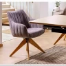 Стул кухонный Signal AZALIA D Velvet Bluvel 14 поворотный (серый/дуб) заказать в интернет магазине по цене 21 209 руб. в Самаре
