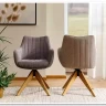 Стул кухонный Signal AZALIA D Velvet Bluvel 14 поворотный (серый/дуб) заказать в интернет магазине по цене 21 209 руб. в Самаре