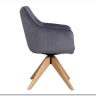Стул кухонный Signal AZALIA D Velvet Bluvel 14 поворотный (серый/дуб) заказать в интернет магазине по цене 21 209 руб. в Самаре