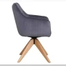 Стул кухонный Signal AZALIA D Velvet Bluvel 14 поворотный (серый/дуб) заказать в интернет магазине по цене 21 209 руб. в Самаре
