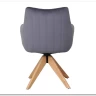 Стул кухонный Signal AZALIA D Velvet Bluvel 14 поворотный (серый/дуб) заказать в интернет магазине по цене 21 209 руб. в Самаре