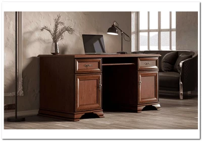 Стол письменный Кентаки каштан BIU2D2S БРВ