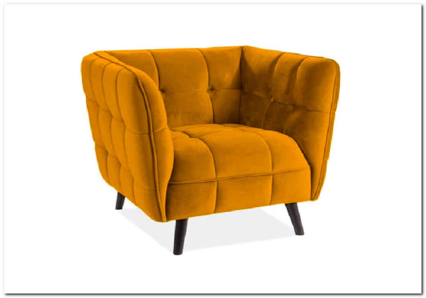 Кресло CASTELLO 1 Velvet Bluvel 68  Signal (карри) заказать в интернет магазине по цене 66 434 руб. в Самаре