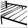 Купить Кровать AT-126 дерево гевея/металл 90*200 (Single bed), красный дуб/черный с доставкой по России по цене производителя можно в магазине Другая Мебель в Самаре