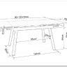 Стол обеденный Signal JOHN 120 раскладной (белый/черный) заказать в интернет магазине по цене 46 208 руб. в Самаре
