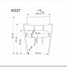Стул кухонный Halmar K537 (серый/золотой) заказать в интернет магазине по цене 12 582 руб. в Самаре