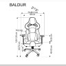 Кресло компьютерное HALMAR BALDUR серый/черный заказать в интернет магазине по цене 56 716 руб. в Самаре