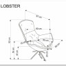 Кресло HALMAR LOBSTER бежевый/черный заказать в интернет магазине по цене 58 564 руб. в Самаре