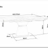 Стол обеденный SIGNAL SATURN II 160 (белый мрамор/белый мат) заказать в интернет магазине по цене 125 277 руб. в Самаре