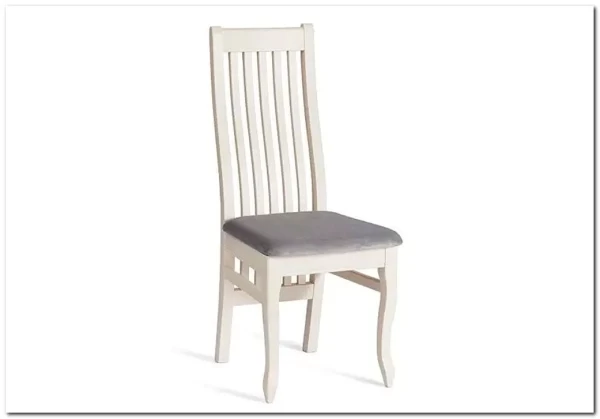 Стул DOLCE мягкое сидение бук, ivory white, велюр Tenerife Ultimate grey заказать в интернет магазине по цене 17 850 руб. в Самаре