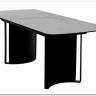 Стол RASMUS 160 TL-45 Белый мрамор, испанская керамика / черный каркас, DISAUR заказать в интернет магазине по цене 95 250 руб. в Самаре