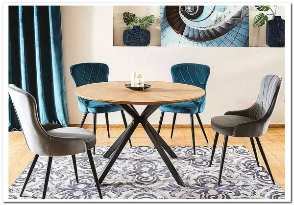 Стол обеденный Signal ASTER 120 (дуб/черный) заказать в интернет магазине по цене 28 728 руб. в Самаре