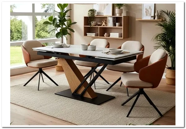 Стол обеденный Signal GENESIS 160 раскладной (белый/дуб) заказать в интернет магазине по цене 96 648 руб. в Самаре