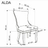 Стул кухонный Halmar ALDA (бежевый/черный) заказать в интернет магазине по цене 15 976 руб. в Самаре