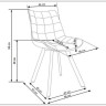 Стул кухонный Halmar K332 (серый/черный) заказать в интернет магазине по цене 9 416 руб. в Самаре