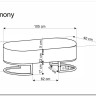 Скамья Halmar HARMONY (черный/белый/золотой) заказать в интернет магазине по цене 20 638 руб. в Самаре