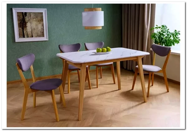 Стол обеденный Signal MARCUS 120 (эффект белого мрамора/дуб) заказать в интернет магазине по цене 24 746 руб. в Самаре