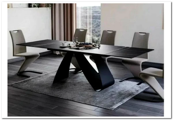 Стол обеденный Signal DIUNA CERAMIC раскладной (черный мат) заказать в интернет магазине по цене 154 060 руб. в Самаре