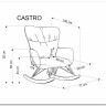 Кресло-качалка HALMAR CASTRO серый заказать в интернет магазине по цене 34 792 руб. в Самаре