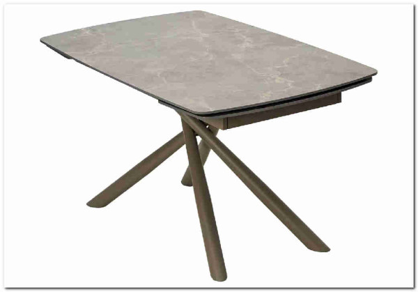 Стол RIVOLI 140 MATT LATTE STONE SOLID CERAMIC / TAUPE, DISAUR заказать в интернет магазине по цене 74 900 руб. в Самаре