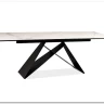 Стол обеденный Signal WESTIN III Ceramic 180 раскладной (белый мрамор/черный мат) заказать в интернет магазине по цене 163 538 руб. в Самаре