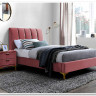 Кровать SIGNAL MIRAGE VELVET 90 античный розовый / золото тк. 185 заказать в интернет магазине по цене 52 214 руб. в Самаре