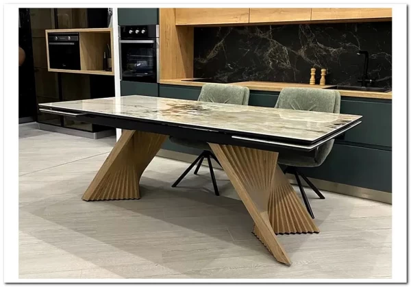 Стол МАНХЭТТЕН 200 PANDORA, керамика / Дуб Галифакс заказать в интернет магазине по цене 101 100 руб. в Самаре