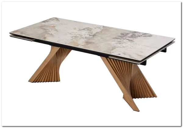 Стол МАНХЭТТЕН 200 PANDORA, керамика / Дуб Галифакс заказать в интернет магазине по цене 101 100 руб. в Самаре