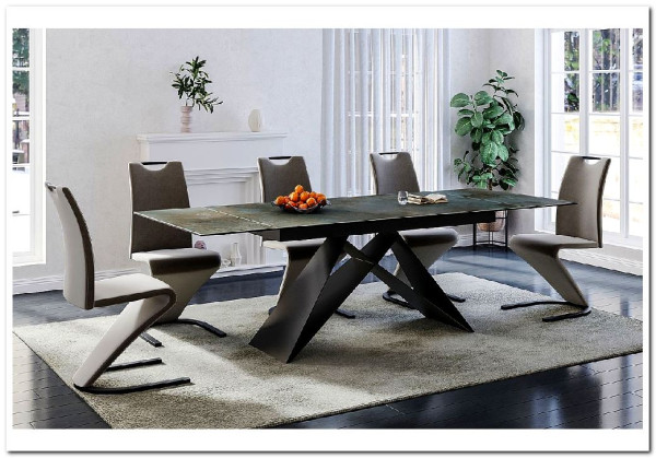 Стол обеденный Signal WESTIN Ceramic 160 раскладной (бирюзовый Ossido Verde/черный мат) заказать в интернет магазине по цене 152 669 руб. в Самаре