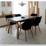 Стол обеденный Halmar LOZANO (черный мрамор/ореховый) заказать в интернет магазине по цене 68 406 руб. в Самаре