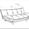 Диван HALMAR PILLOW раскладной, серый/дуб заказать в интернет магазине по цене 53 667 руб. в Самаре