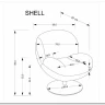Кресло Halmar SHELL (кремовый) заказать в интернет магазине по цене 33 801 руб. в Самаре