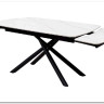 Стол RIVOLI 140 MATT WHITE MARBLE SOLID CERAMIC / BLACK заказать в интернет магазине по цене 74 900 руб. в Самаре