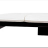 Стол RIVOLI 140 MATT WHITE MARBLE SOLID CERAMIC / BLACK заказать в интернет магазине по цене 74 900 руб. в Самаре
