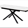 Стол RIVOLI 140 MATT WHITE MARBLE SOLID CERAMIC / BLACK заказать в интернет магазине по цене 74 900 руб. в Самаре