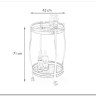 Стол сервировочный Halmar BAR-8 (черный) заказать в интернет магазине по цене 12 003 руб. в Самаре