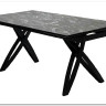 Стол PALERMO 180 TL-128 Испанская керамика черный контрастный мрамор / черный каркас, DISAUR заказать в интернет магазине по цене 63 750 руб. в Самаре